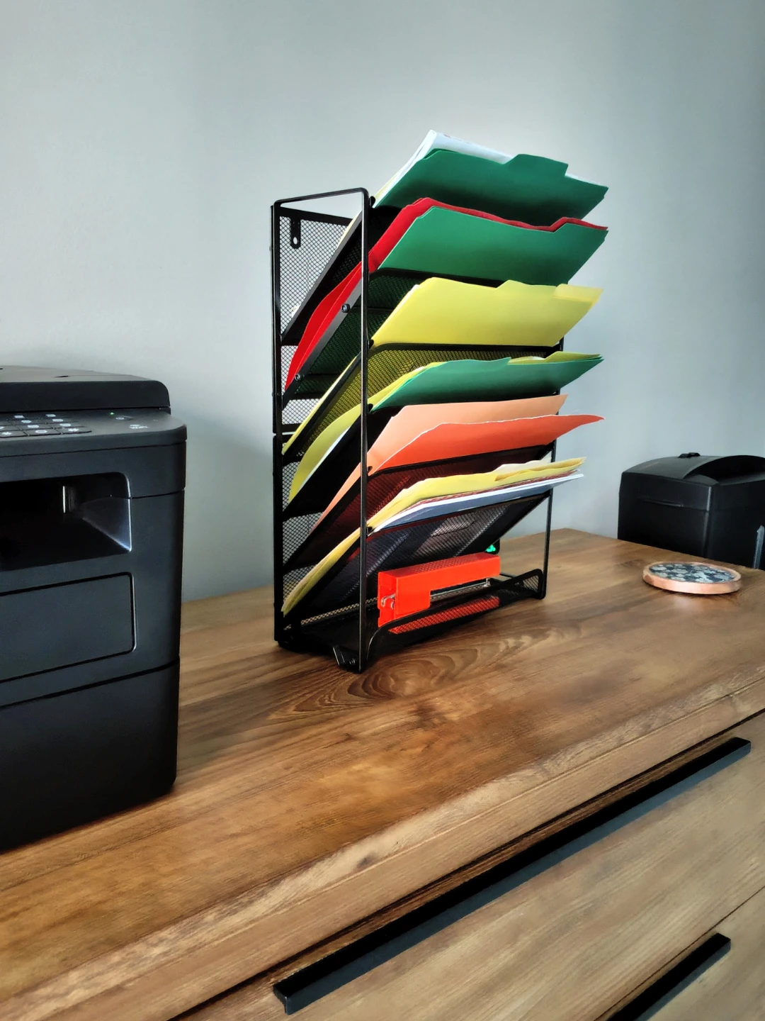 Black Mesh Desk Organizer/File Organizer