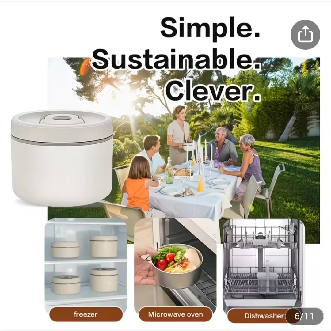 Round Lunch Box with Spork