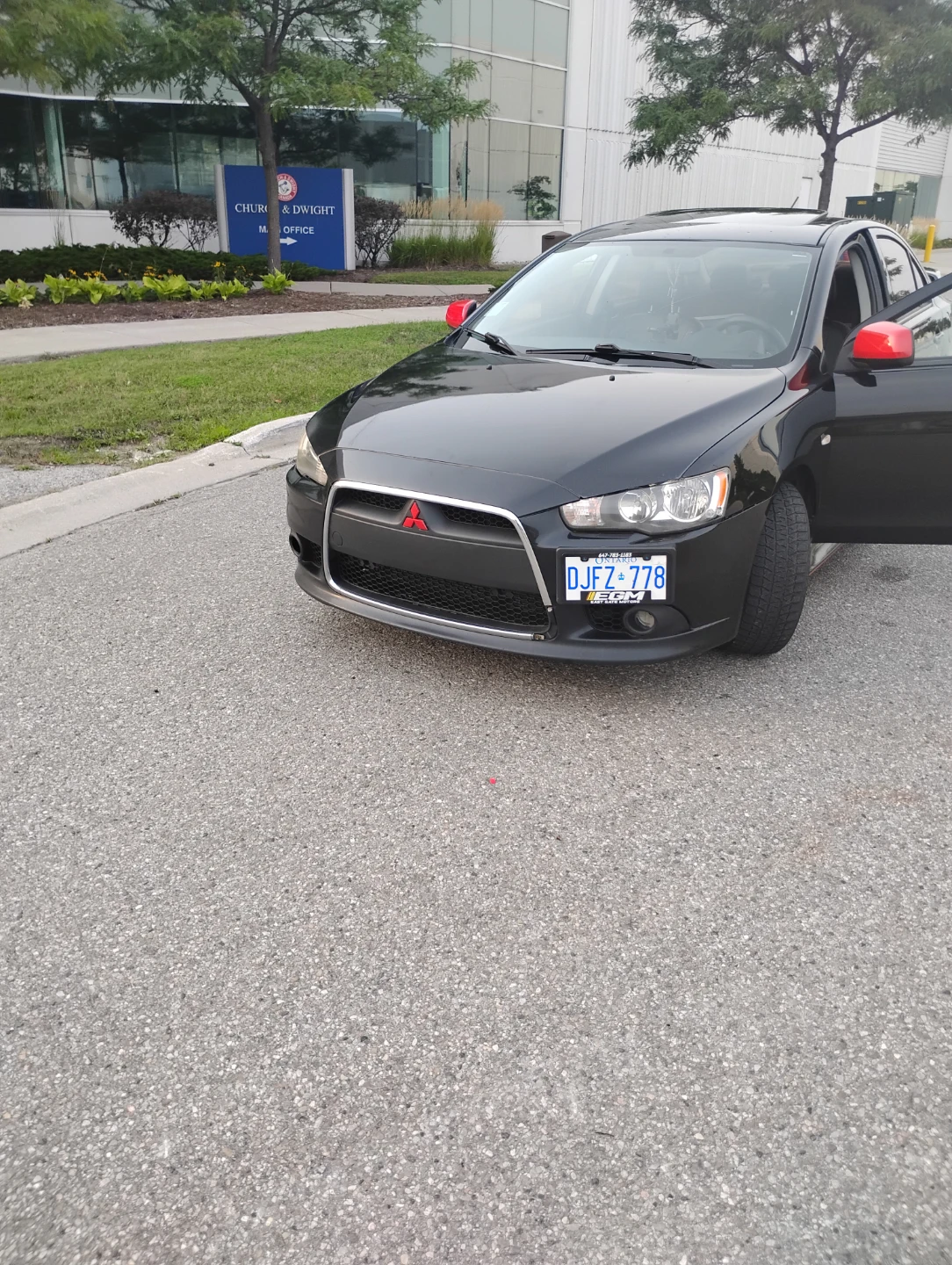 Black Mitsubishi Lancer 2014 with spoiler - photo 5