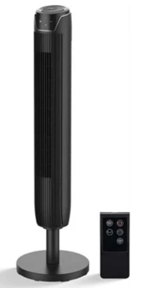 Black Tower Fan with Remote - photo 2