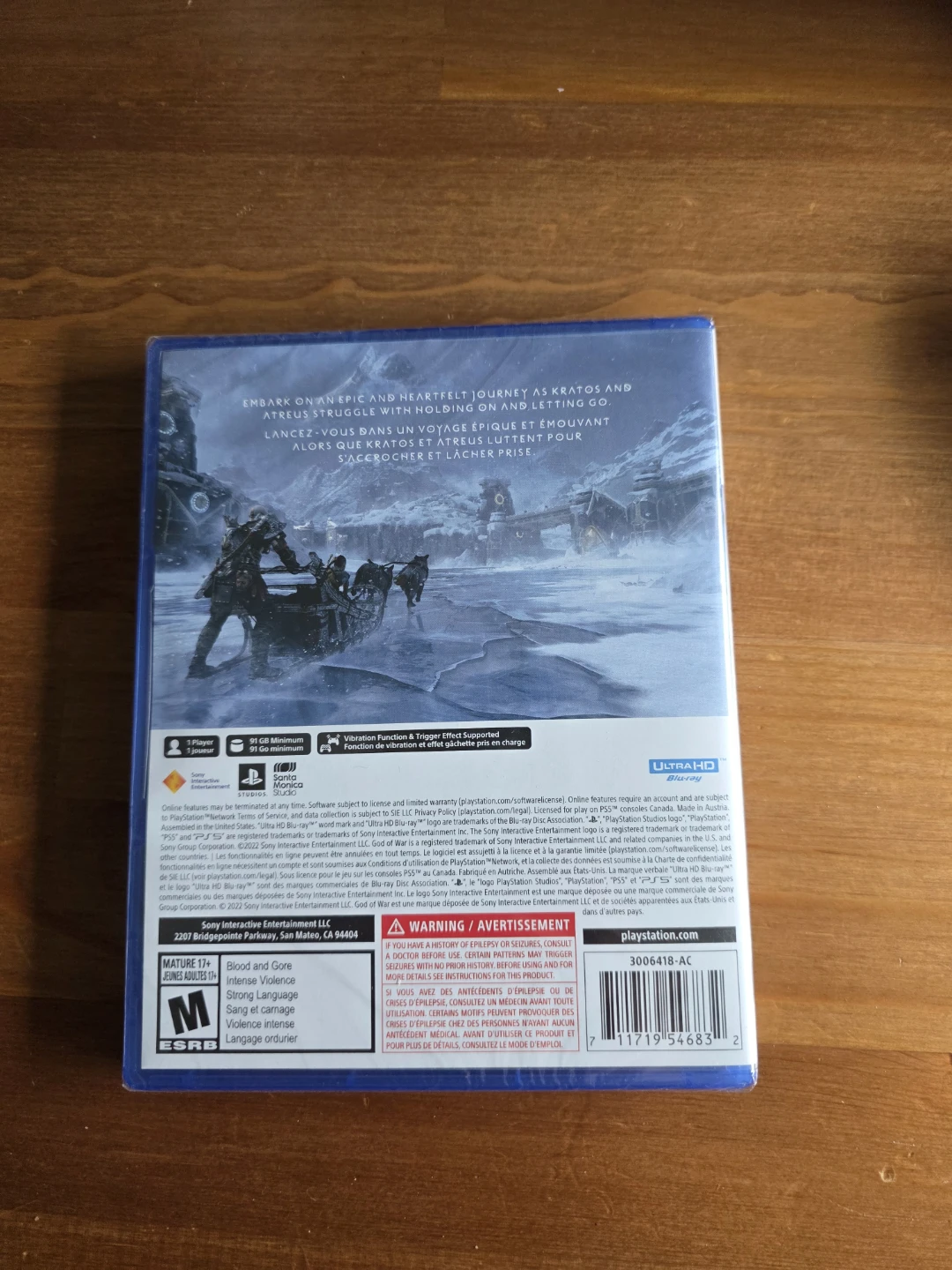 Brand new, sealed God of War Ragnarök PS5 Game - photo 2