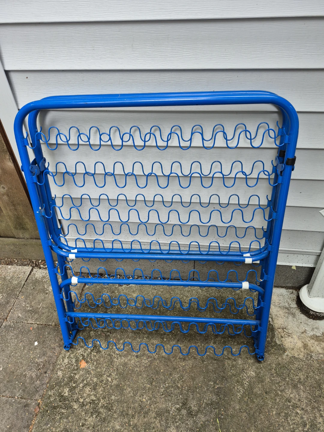 Blue Metal Bed Frame