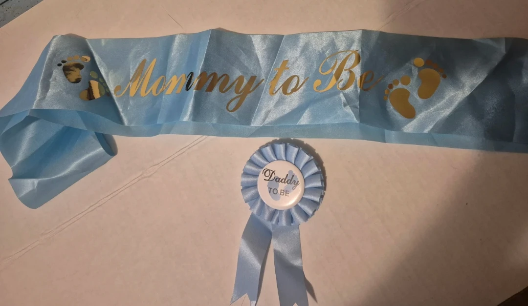 Mommy to Be Sash and Daddy to Be Rosette