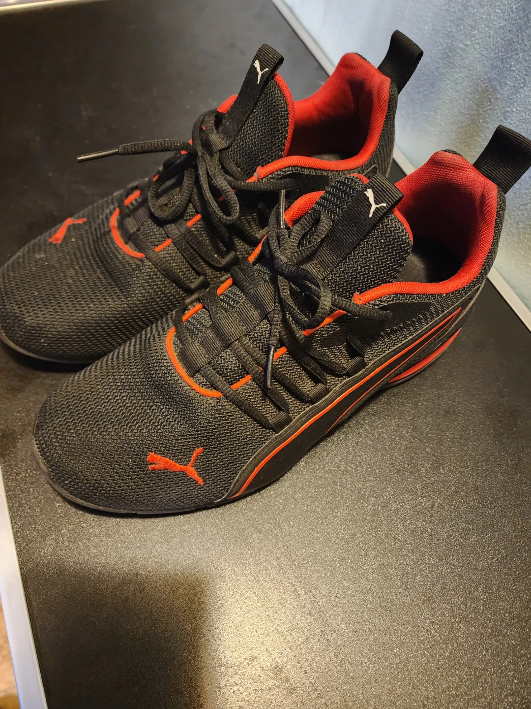 Puma Running Shoes Black/Red Men's Size 9.5 - photo 2