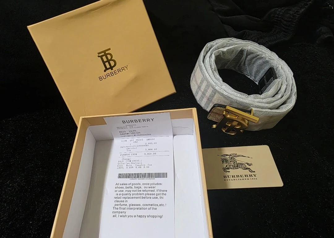 Brand new mens branded belt