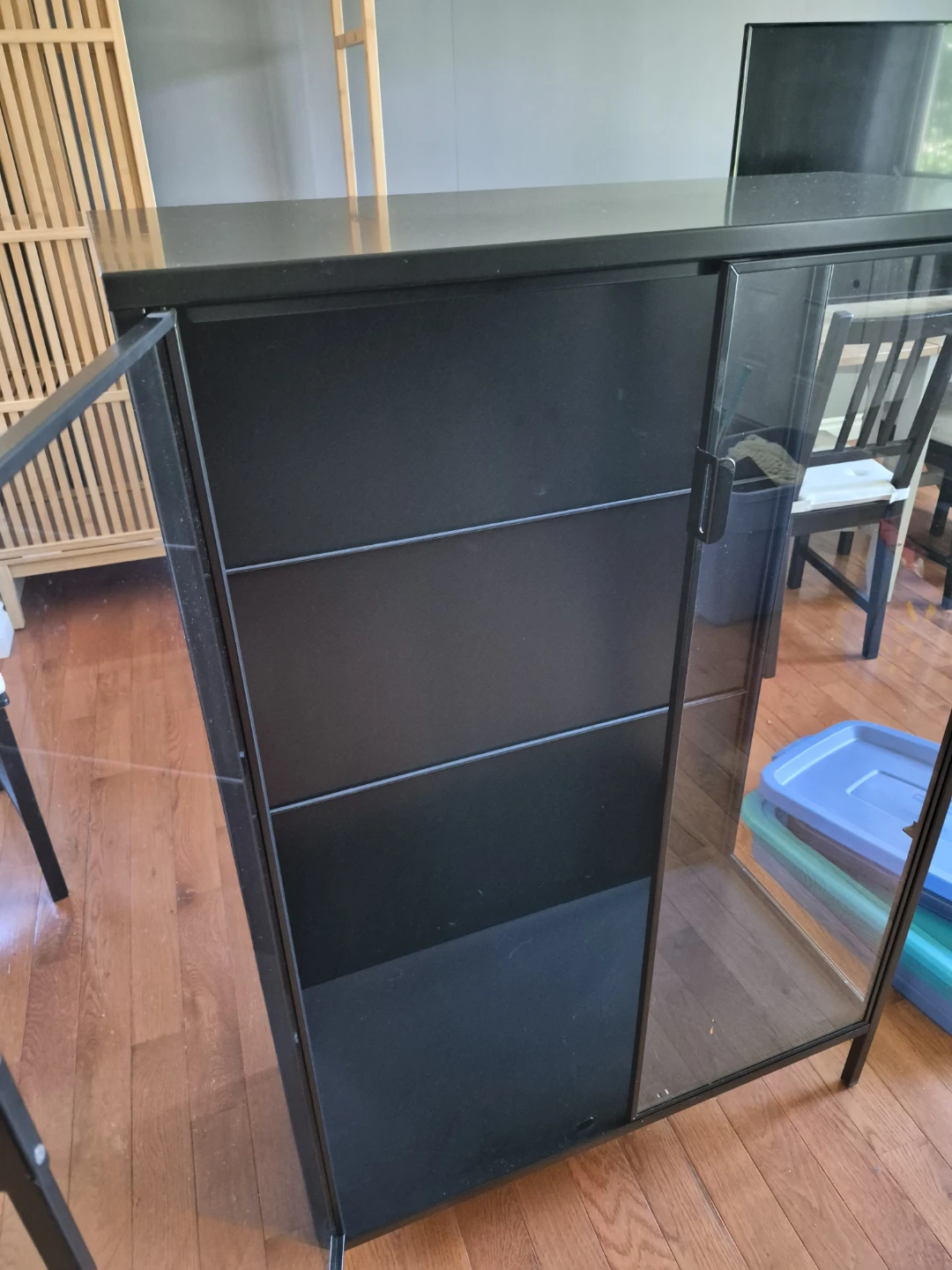 Black Glass Display Cabinet - photo 2