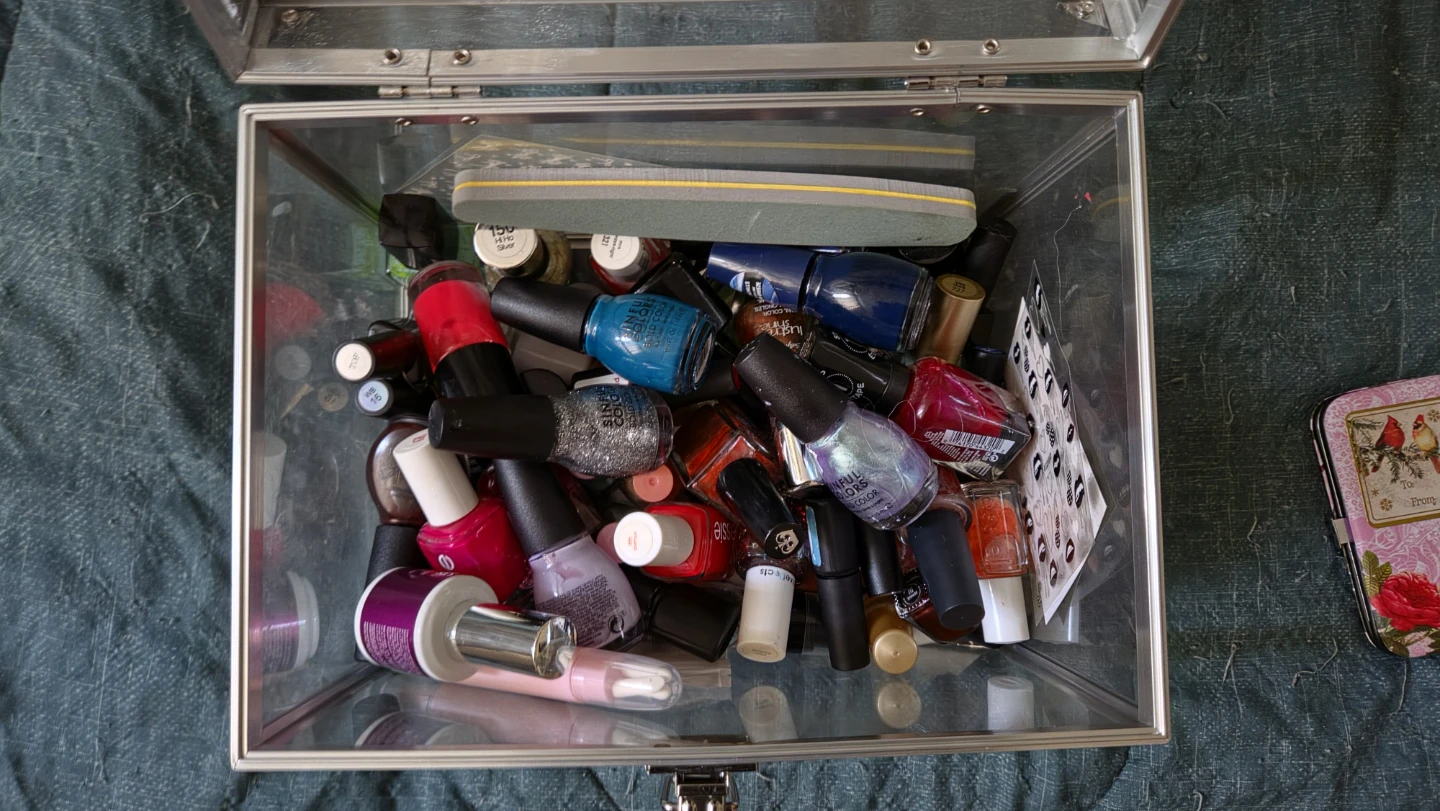 Nail Polish Storage Case with Assorted Polish - photo 2