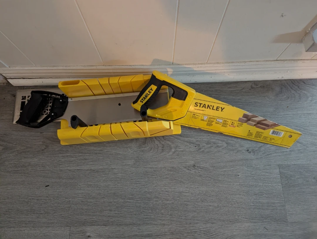 Stanley TradeCut 15" Saw and Wood Saw w/ Miter Box