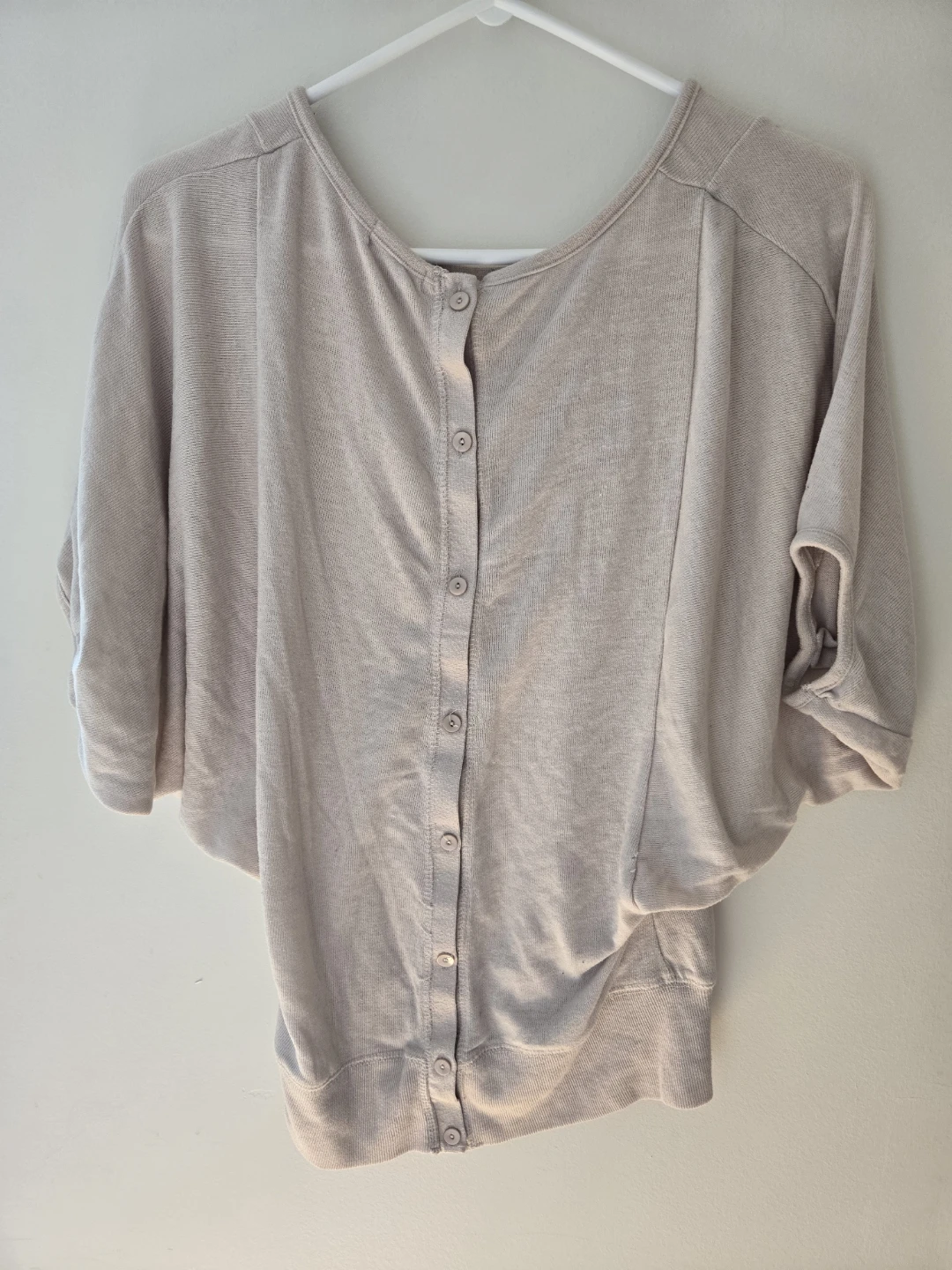 Women's Light Pink Button-Up Top - Small - photo 2