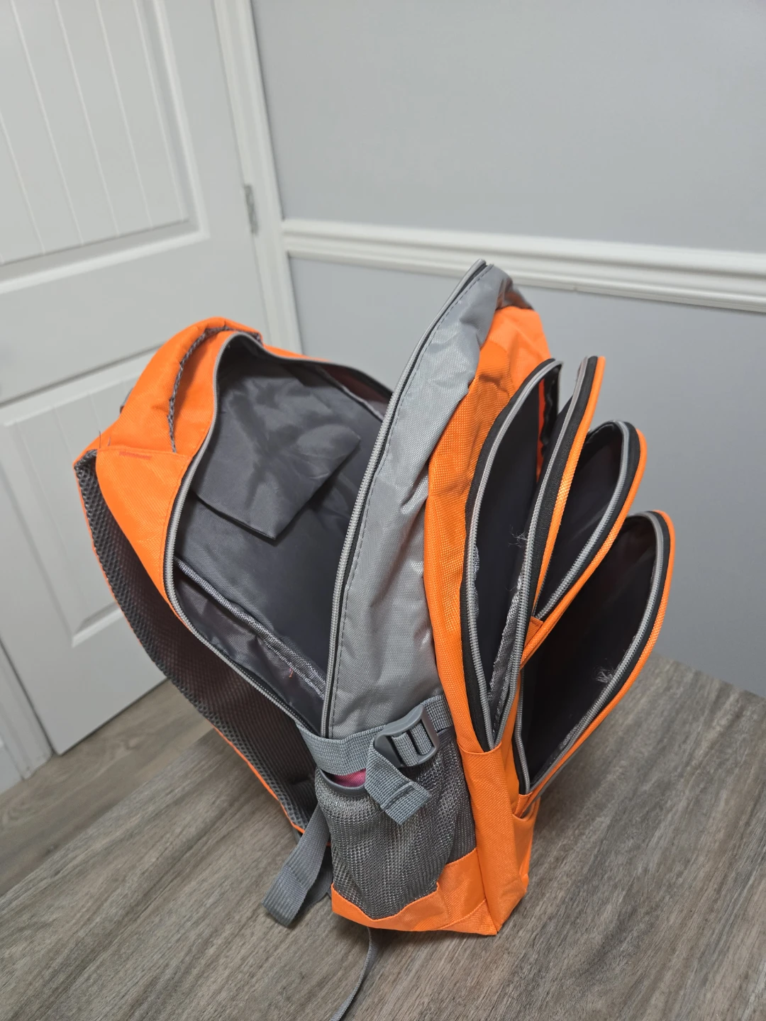 Bikali Fashion Orange and Grey Backpack - photo 4