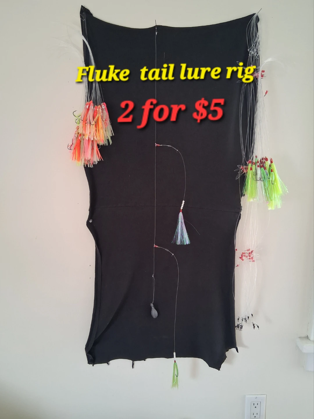 Fluke Tail Lure Rigs - 2 for $5