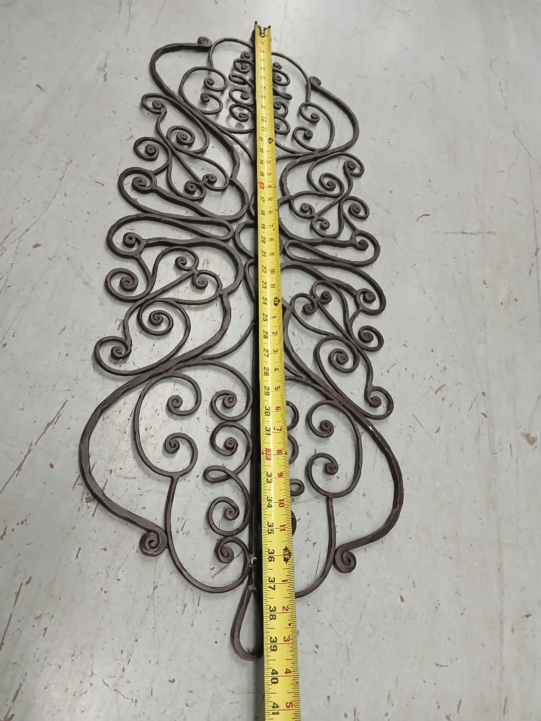 Black Metal iron Scroll Wall Decor - photo 3