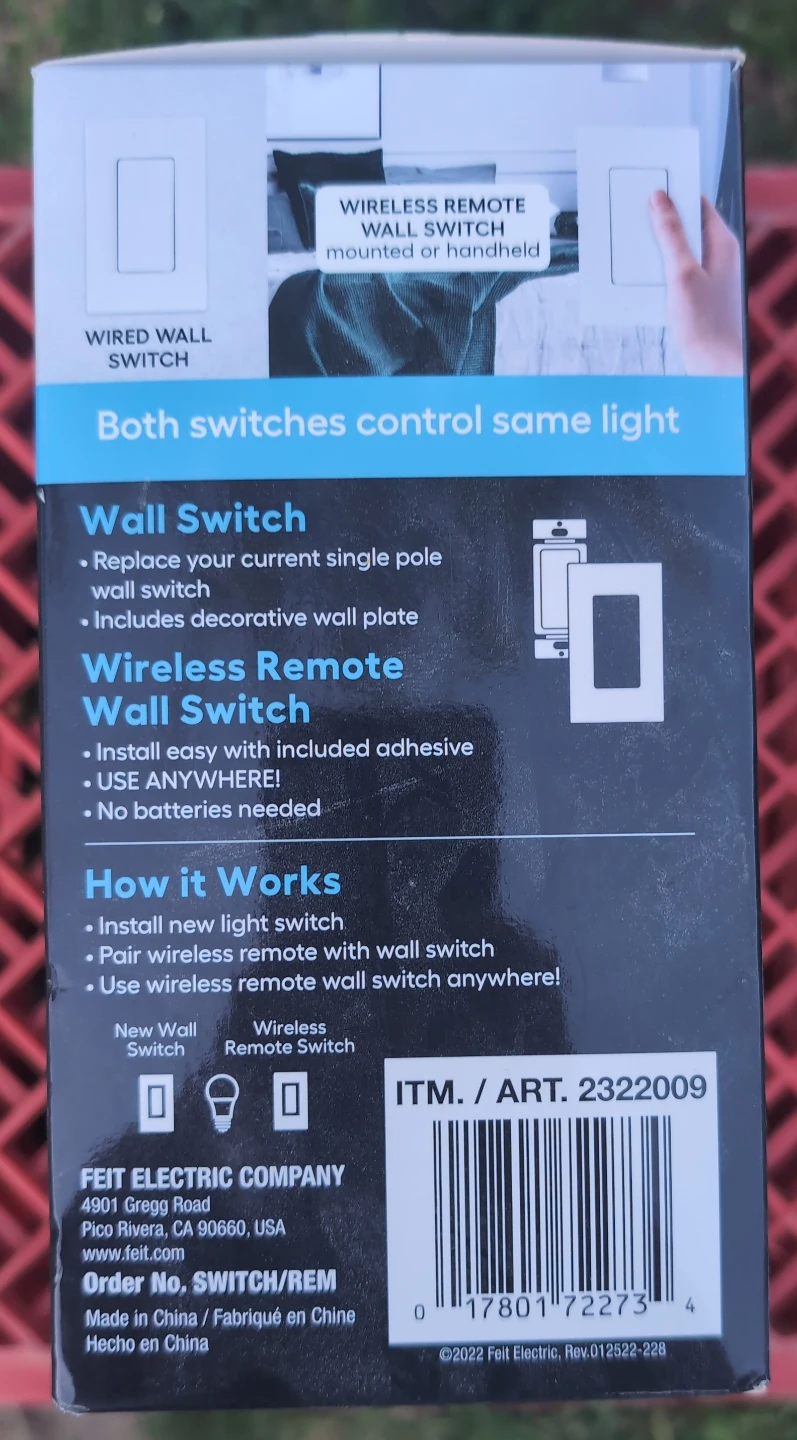 Wall Switch & Wireless Remote - photo 3