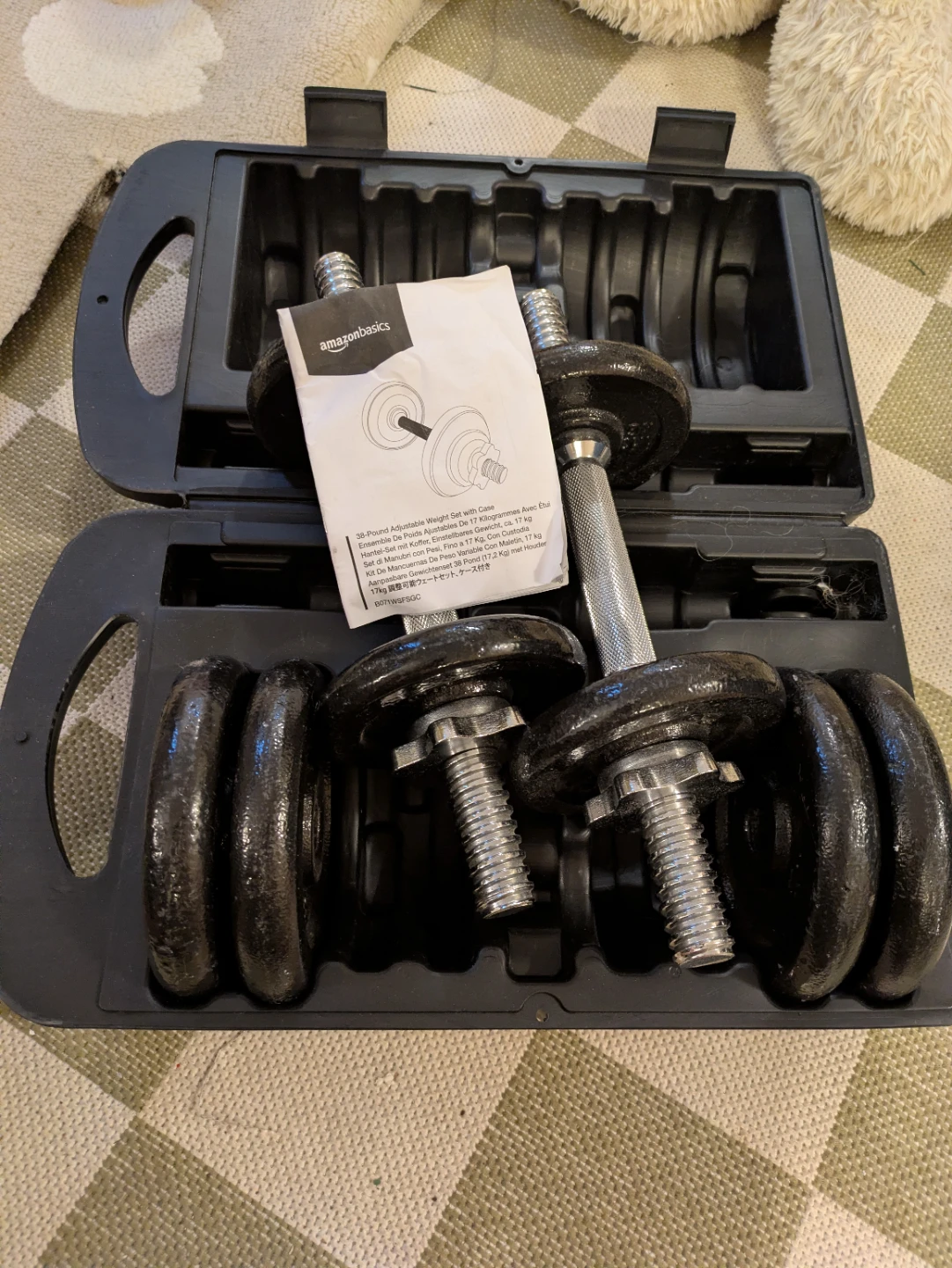 38 pounds adjustable Weight set with Case - photo 2