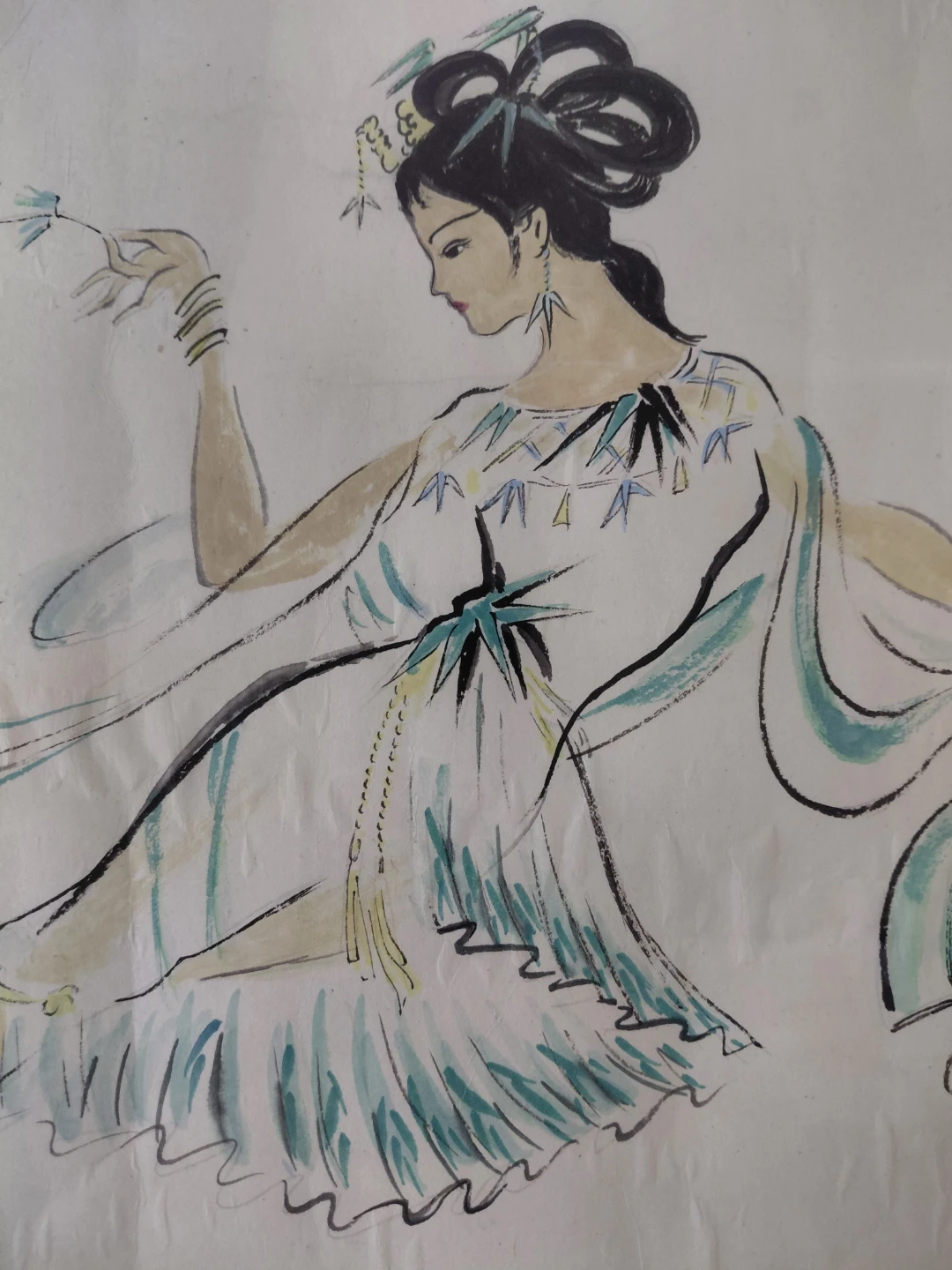 Framed Asian Art Print of a Woman - photo 4