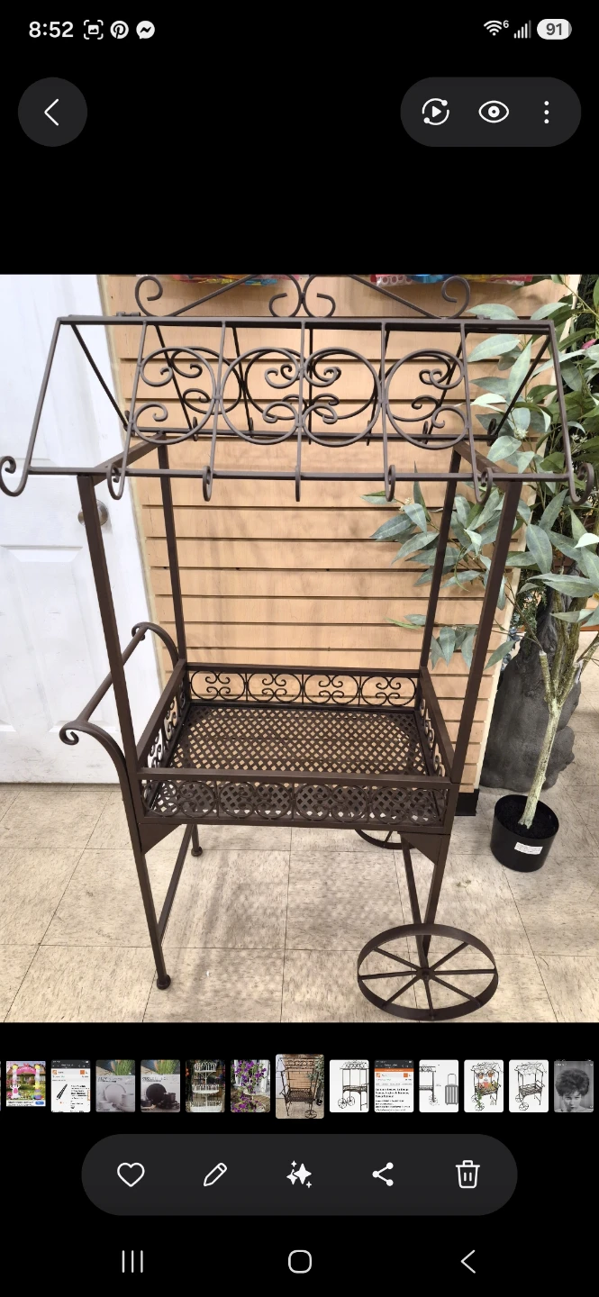 New metal Rolling Cart Display with wheels