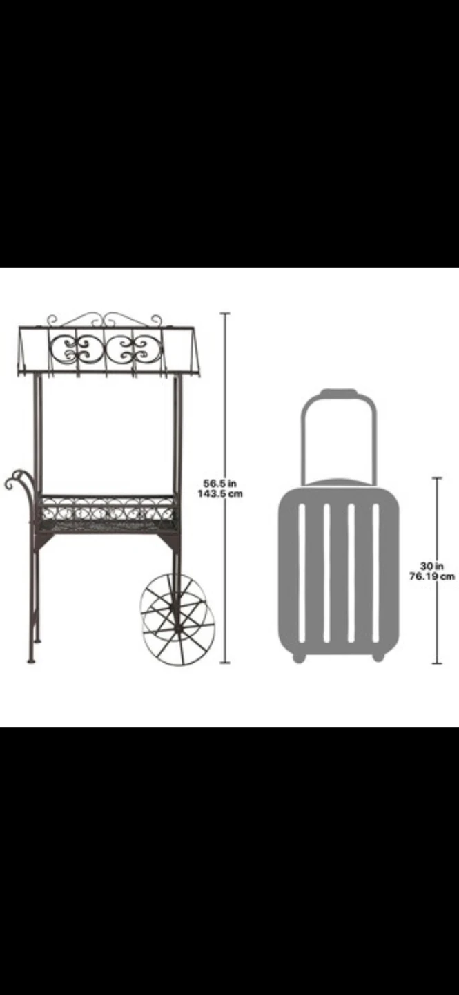 New metal Rolling Cart Display with wheels - photo 4