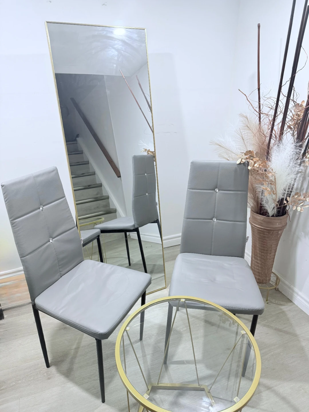 Grey Dining Chairs (Set of 4)