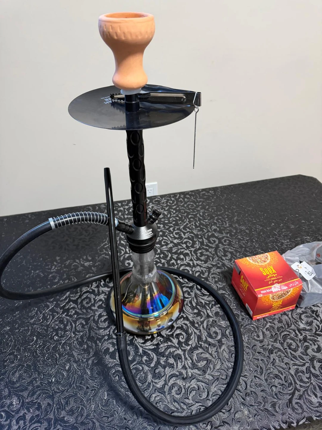 Shisha Hookah Pipe Set with Charcoal Tongs - photo 2