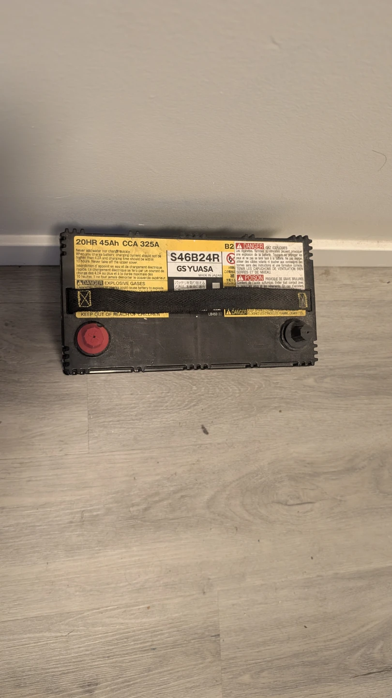 GS Yuasa S46B24R AGM Battery (Fits Prius/Hybrid)