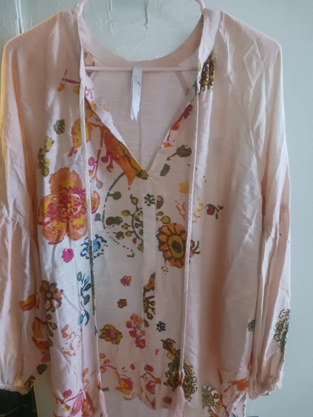 Melissa McCarthy Seven7 Floral Print Tunic Top - photo 2
