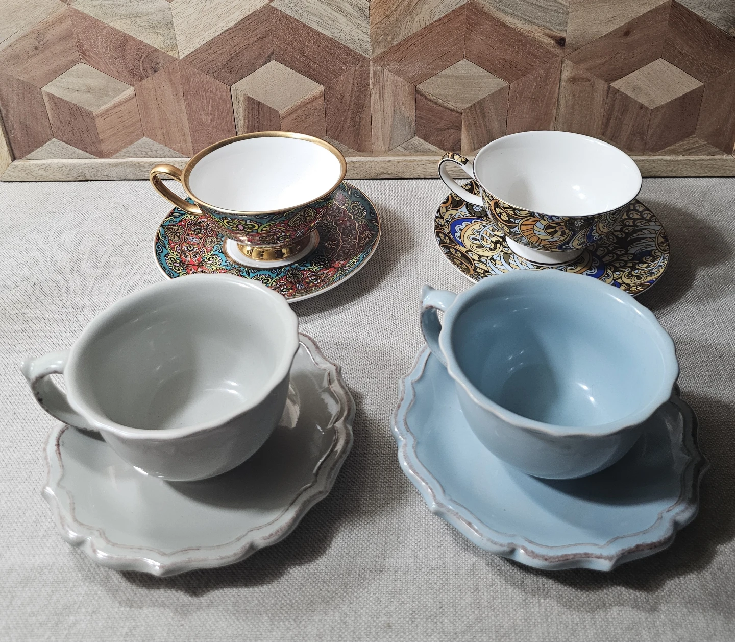 4 Teacups