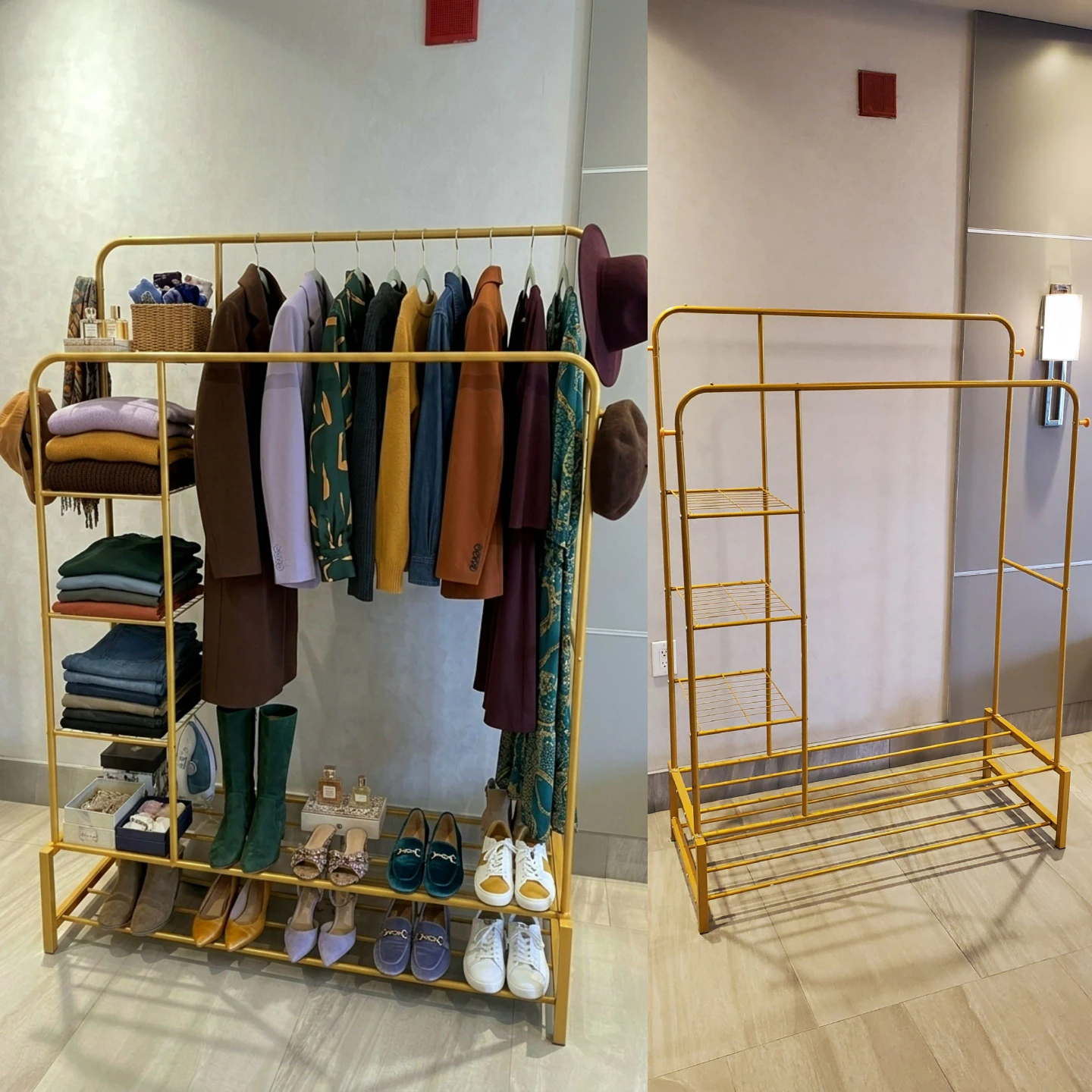 ✴️ Metal Clothing Garment Rack with Shelves/Storage - photo 4