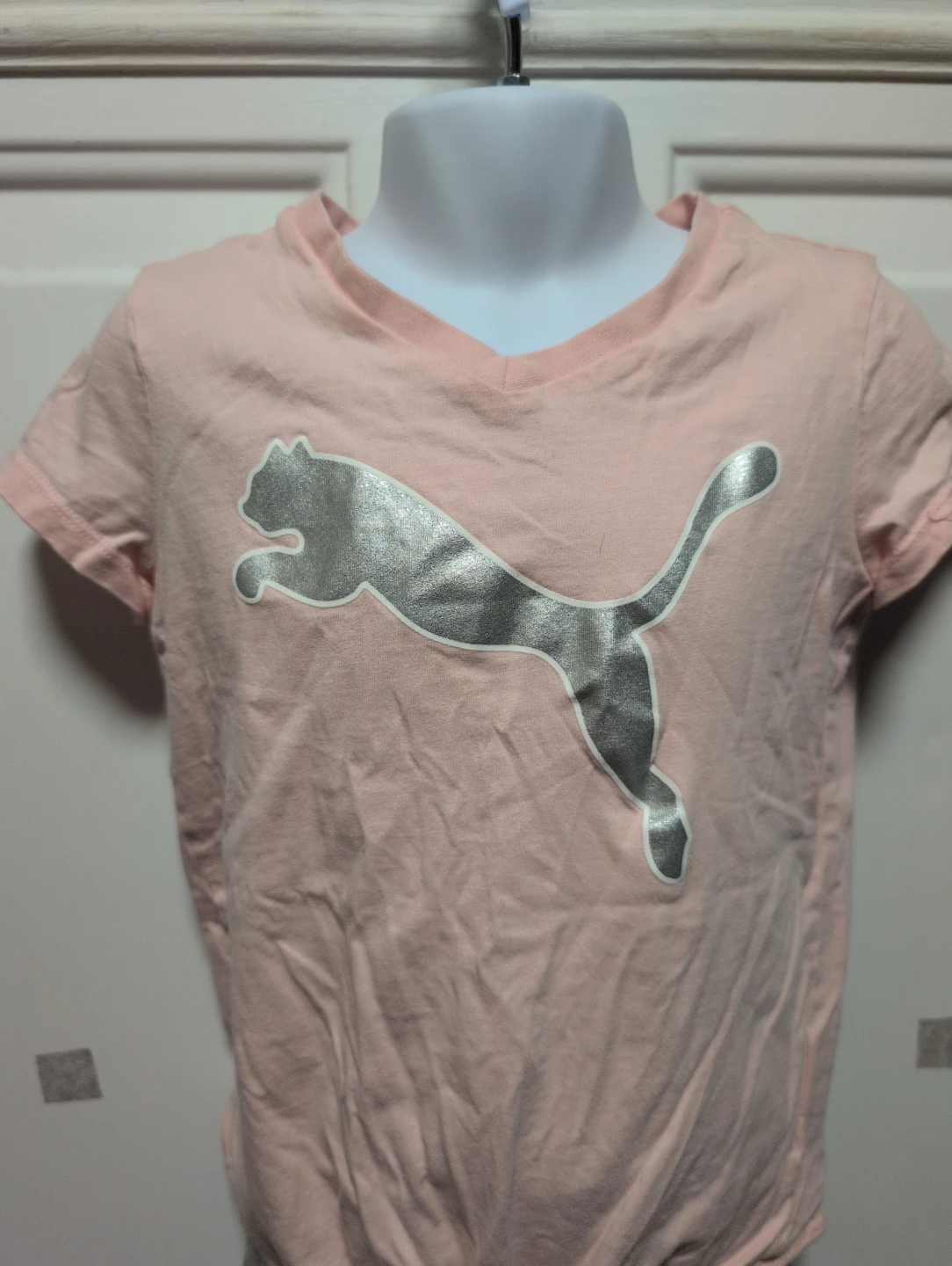 Puma Pink T-shirt and Grey Jogger Set - photo 2