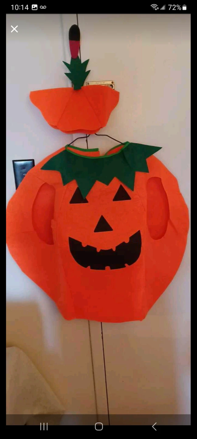 Kids Pumpkin Halloween Costume