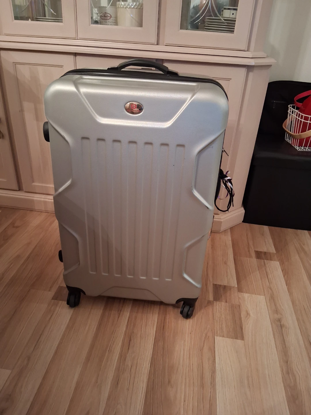 Silver Hardside Spinner Suitcase