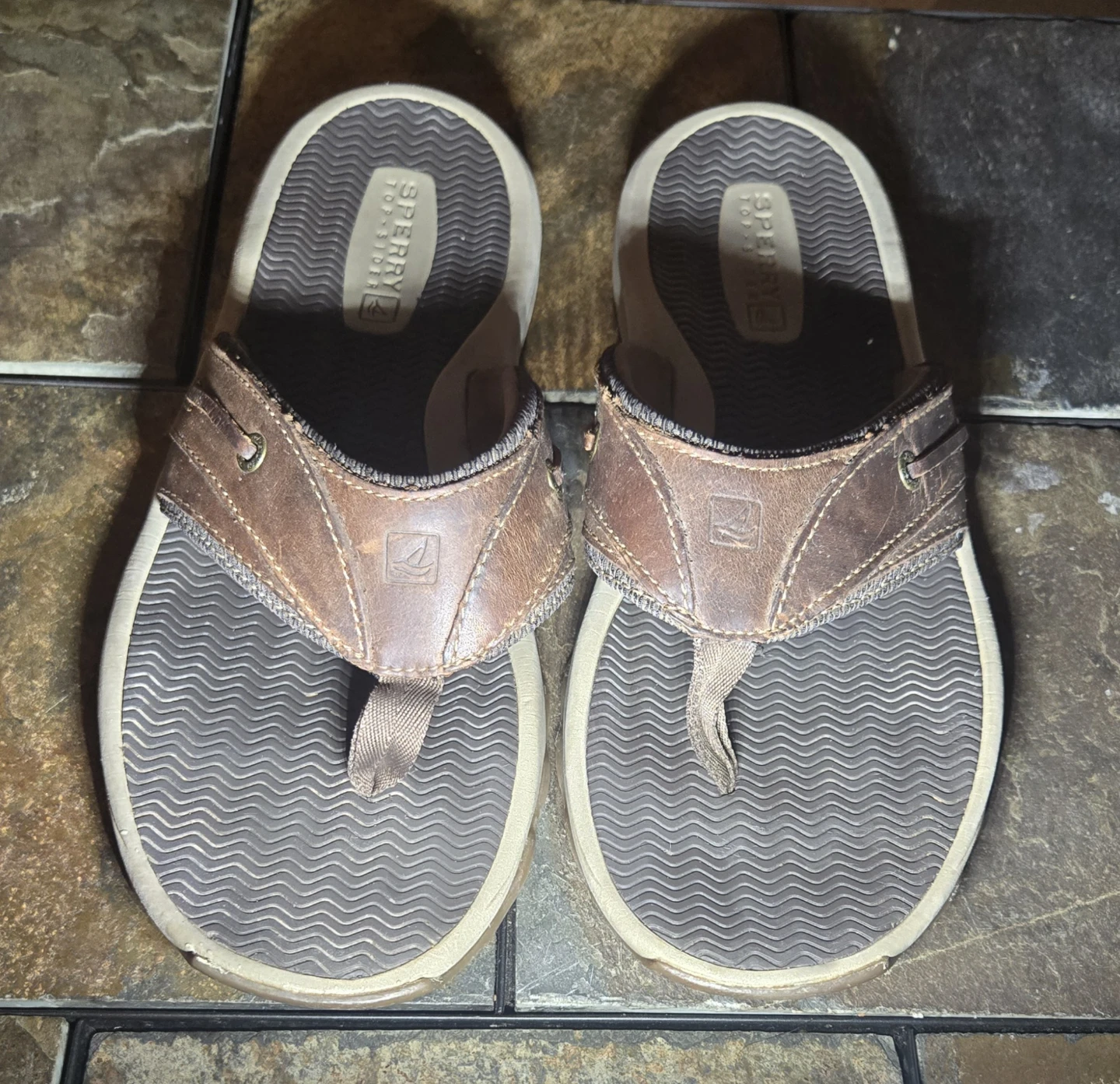 Sperry Top-Sider Men's Baitfish Thong Fisherman Sandal. Size 12.