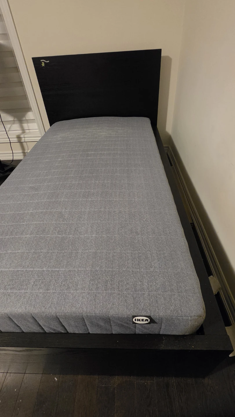 IKEA Bed Frame with Headboard & Mattress - photo 2
