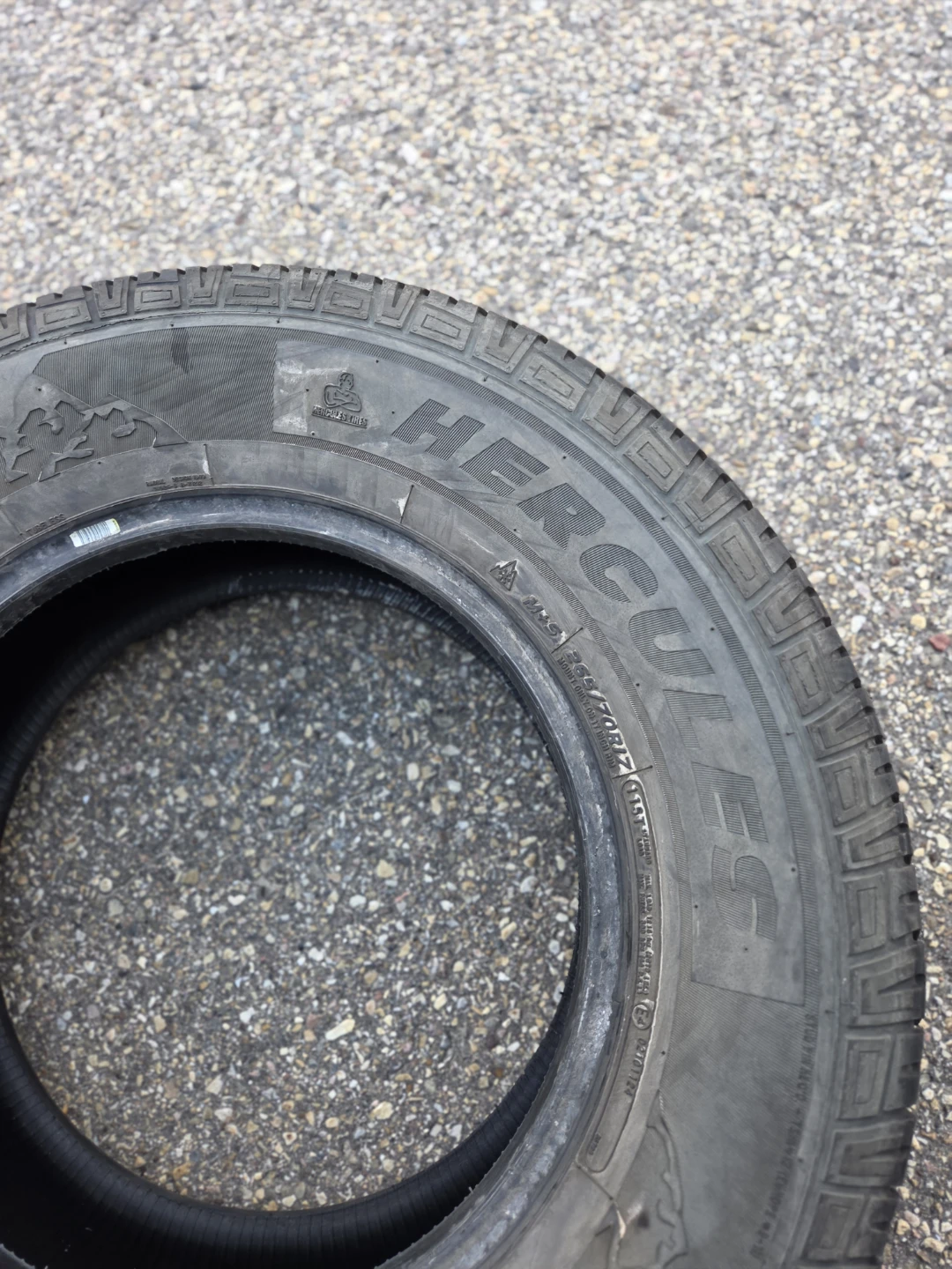 265/70R17 Hercules Winter Tires - 2 Tires - photo 3