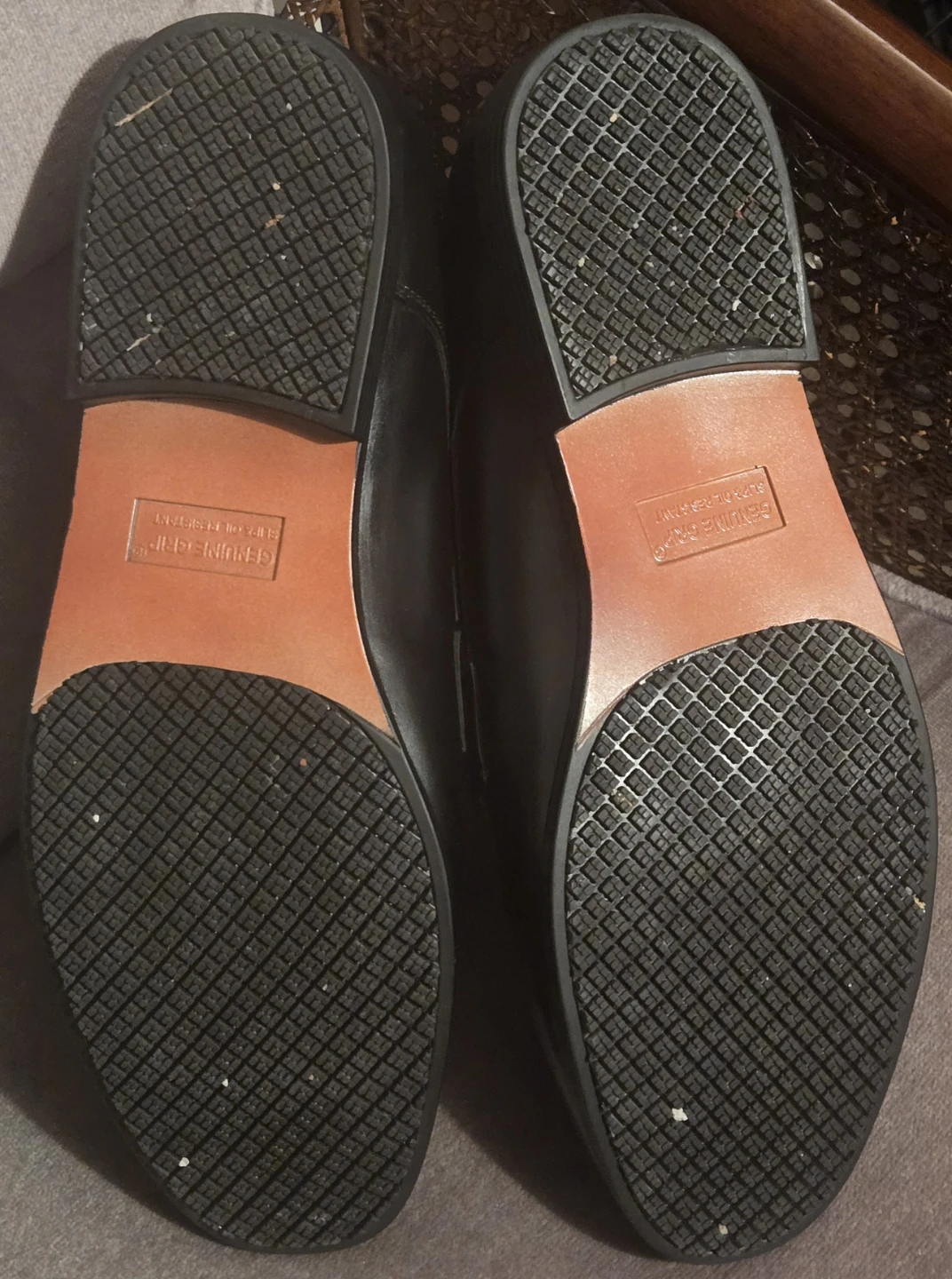 Men's 16 Wide Black Dress Leather Oxford Shoes. EUC. - photo 2
