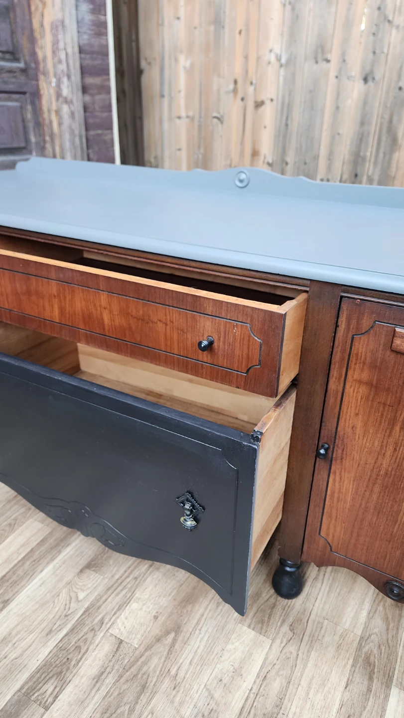 Vintage Sideboard Buffet Solid Wood (Walnut) - photo 4