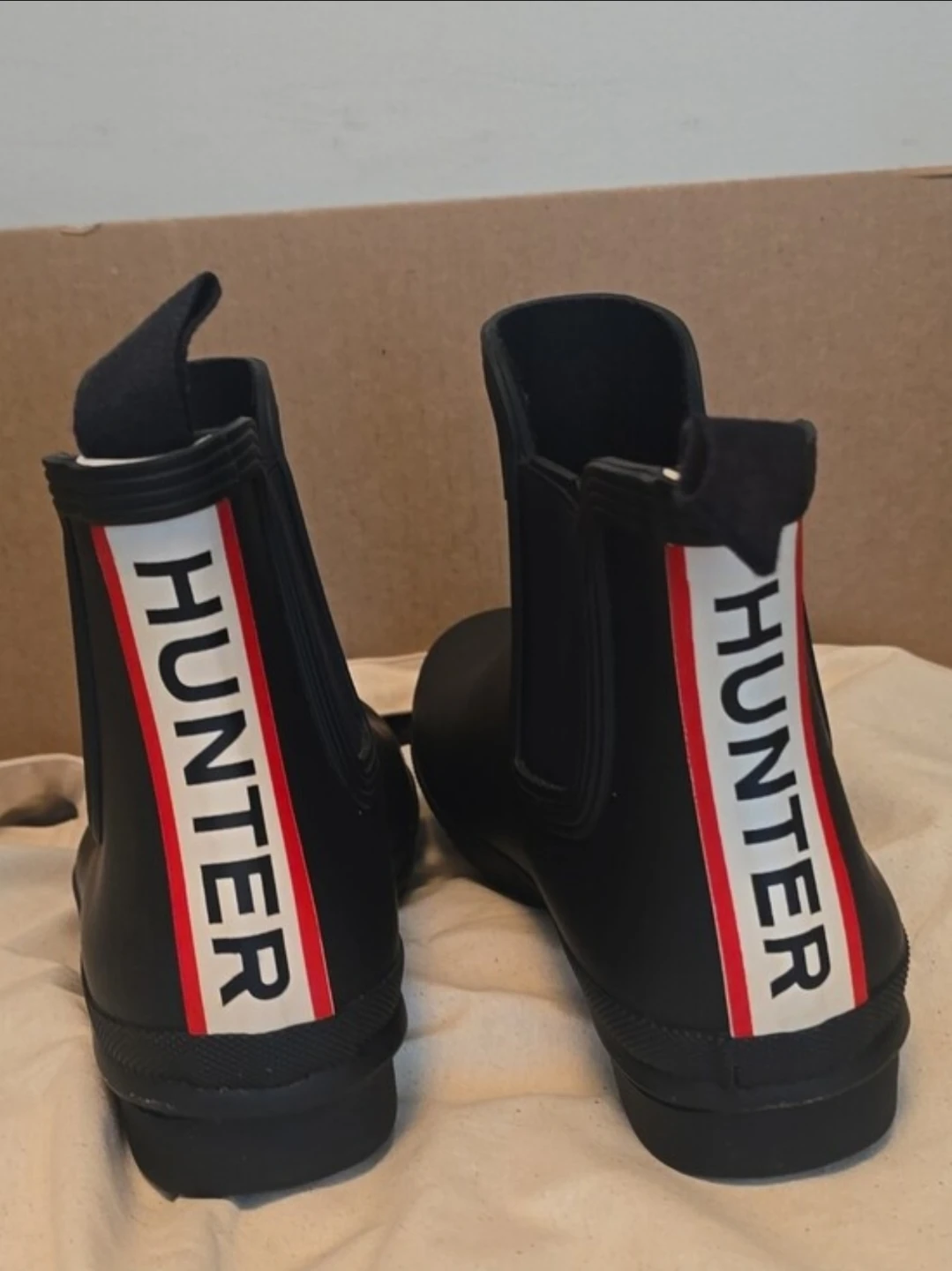 Original Chelsea Hunter Tri Colour Logo Backstrap Boots - photo 3
