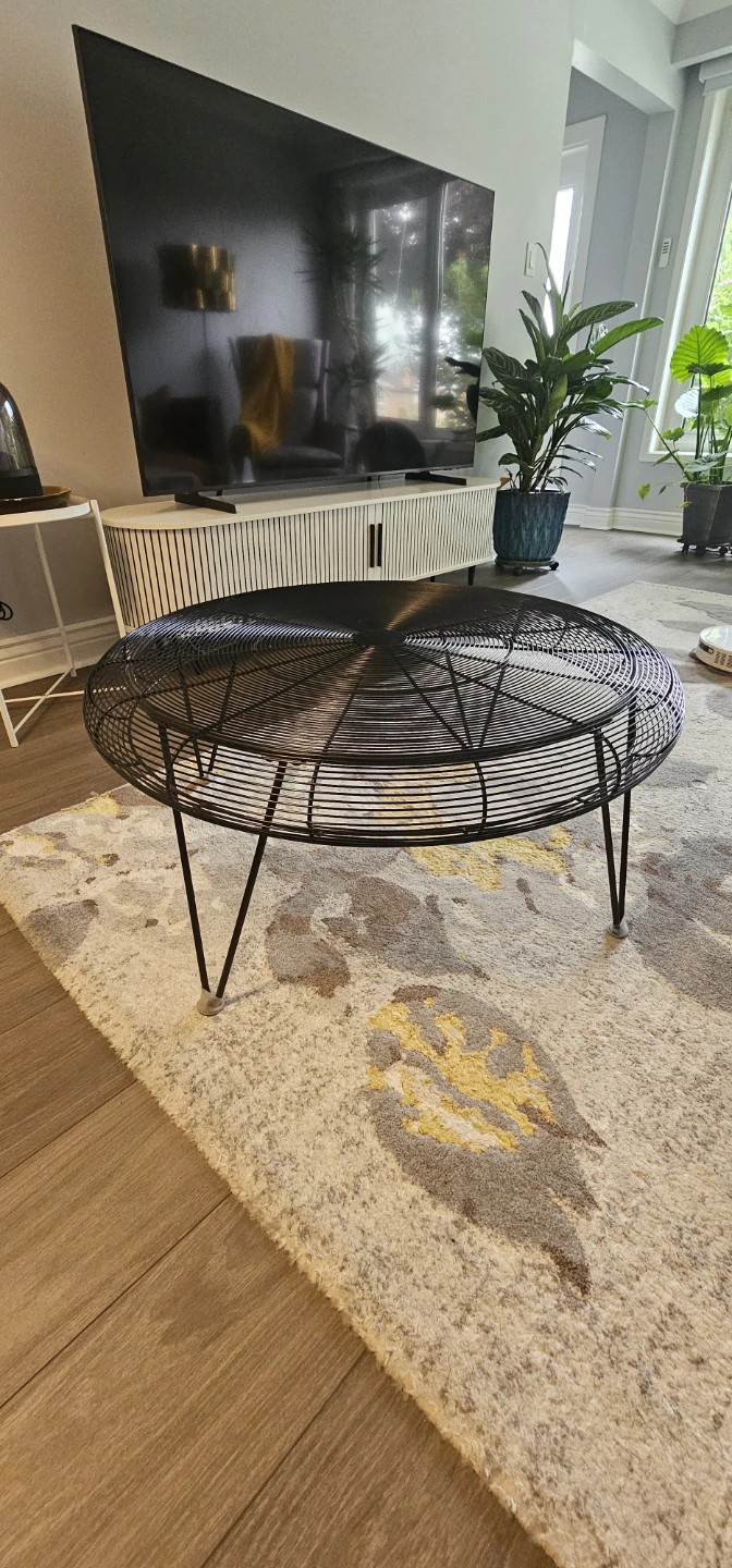Modern Black Wire Coffee Table - photo 3