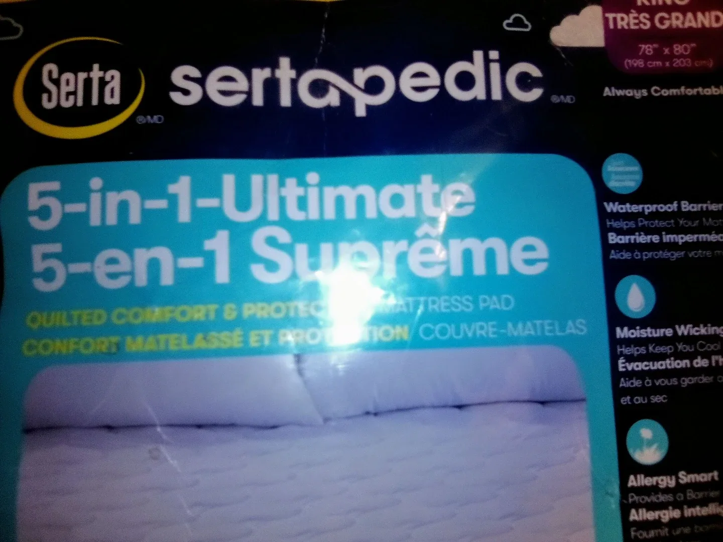 Serta 5-in-1 Supreme Mattress Pad King