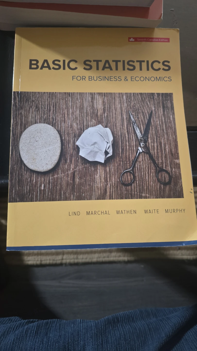 Basic Statistics for Business & Economics(7 Canadian Edition)