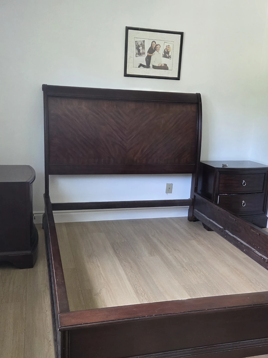 Wooden Sleigh Bed Frame - photo 2