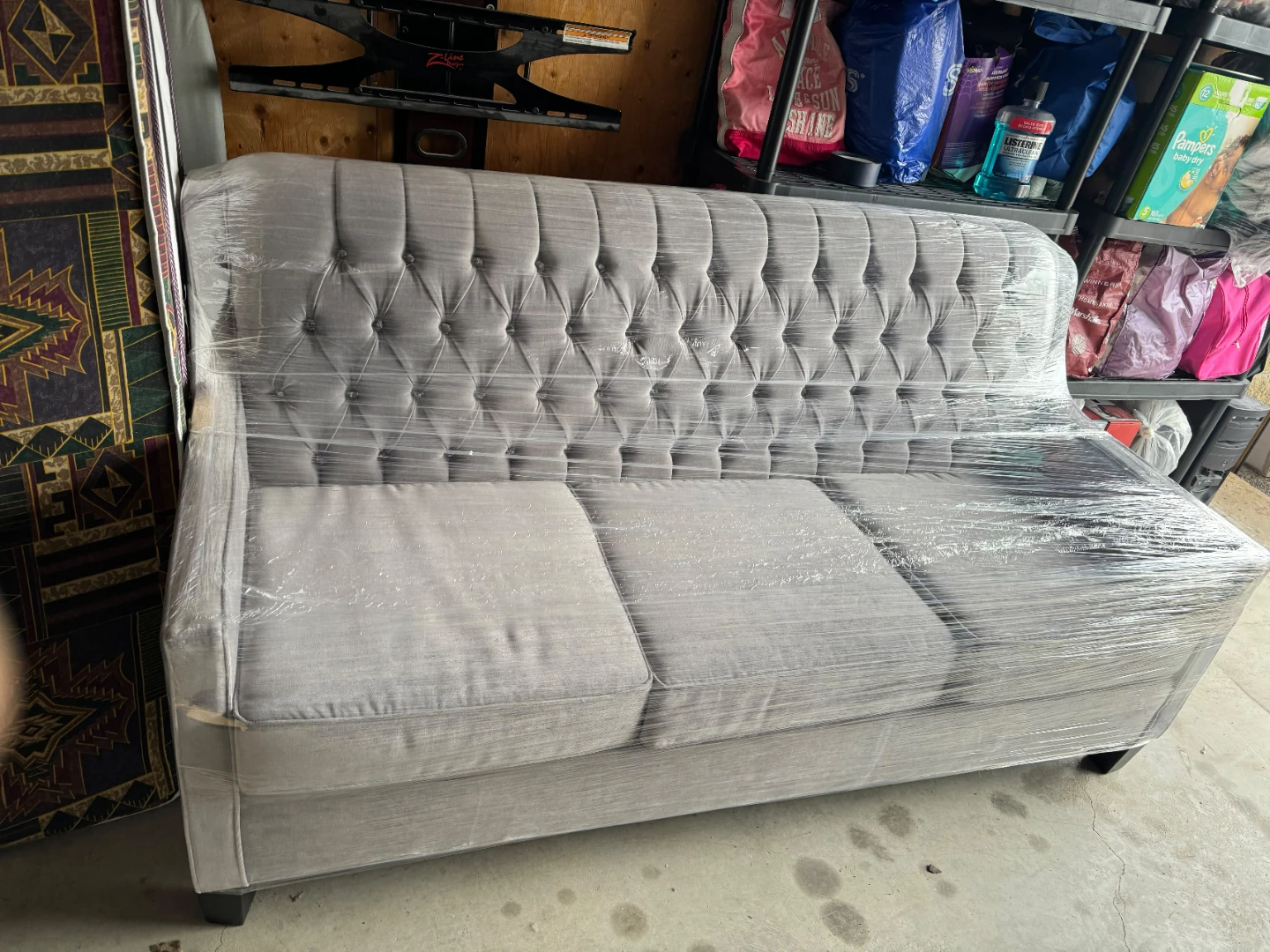 Ashley's three seater sofa with a single sofa chair