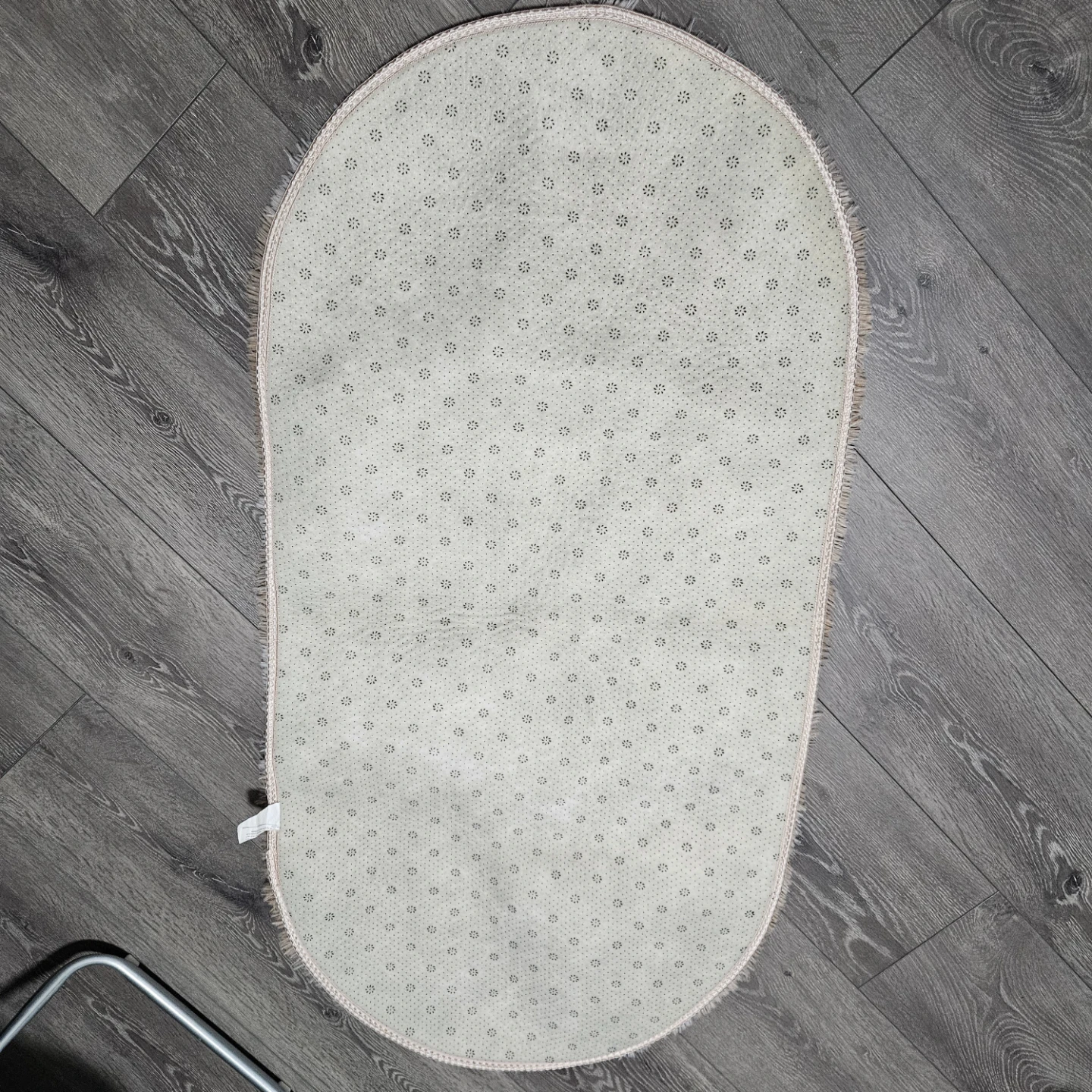 Fluffy Oval Rug - Beige/Brown - photo 2