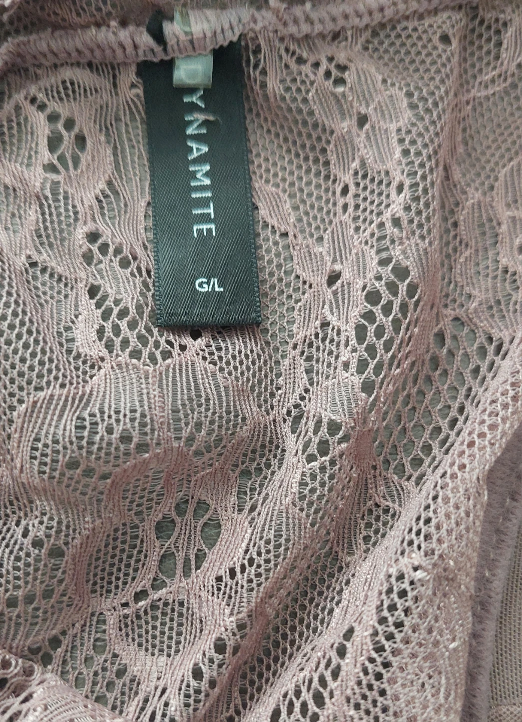 Lace Bodysuit - Mauve Size:G/L - photo 3