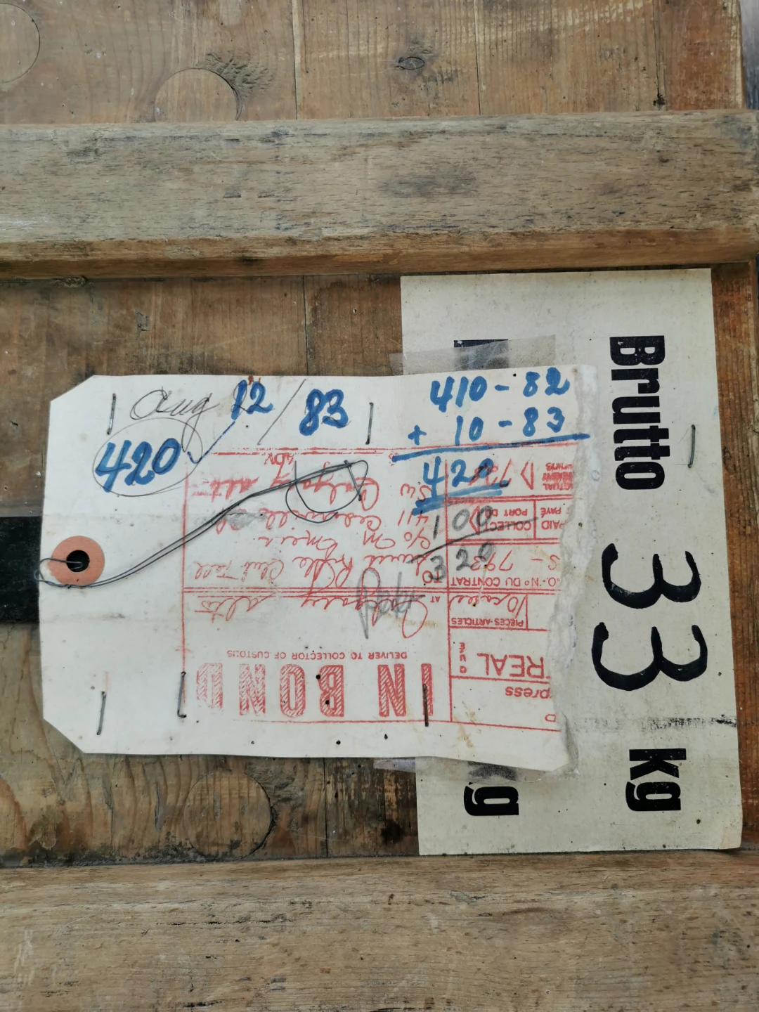 Antique Swiss Army KMV Wooden Military Crate Vintage Storage - photo 4