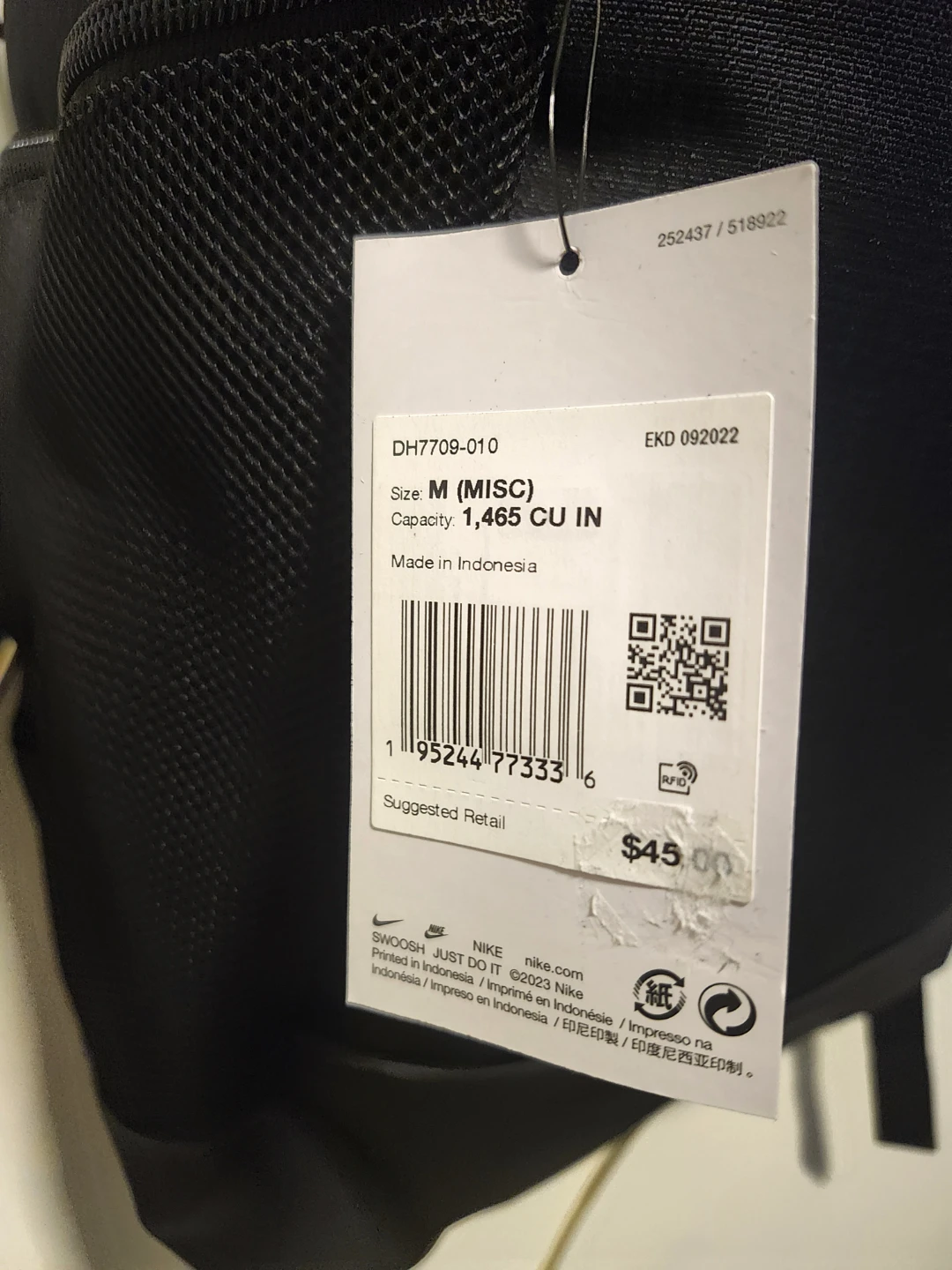 Nike Black Backpack DH7709-010 - photo 3
