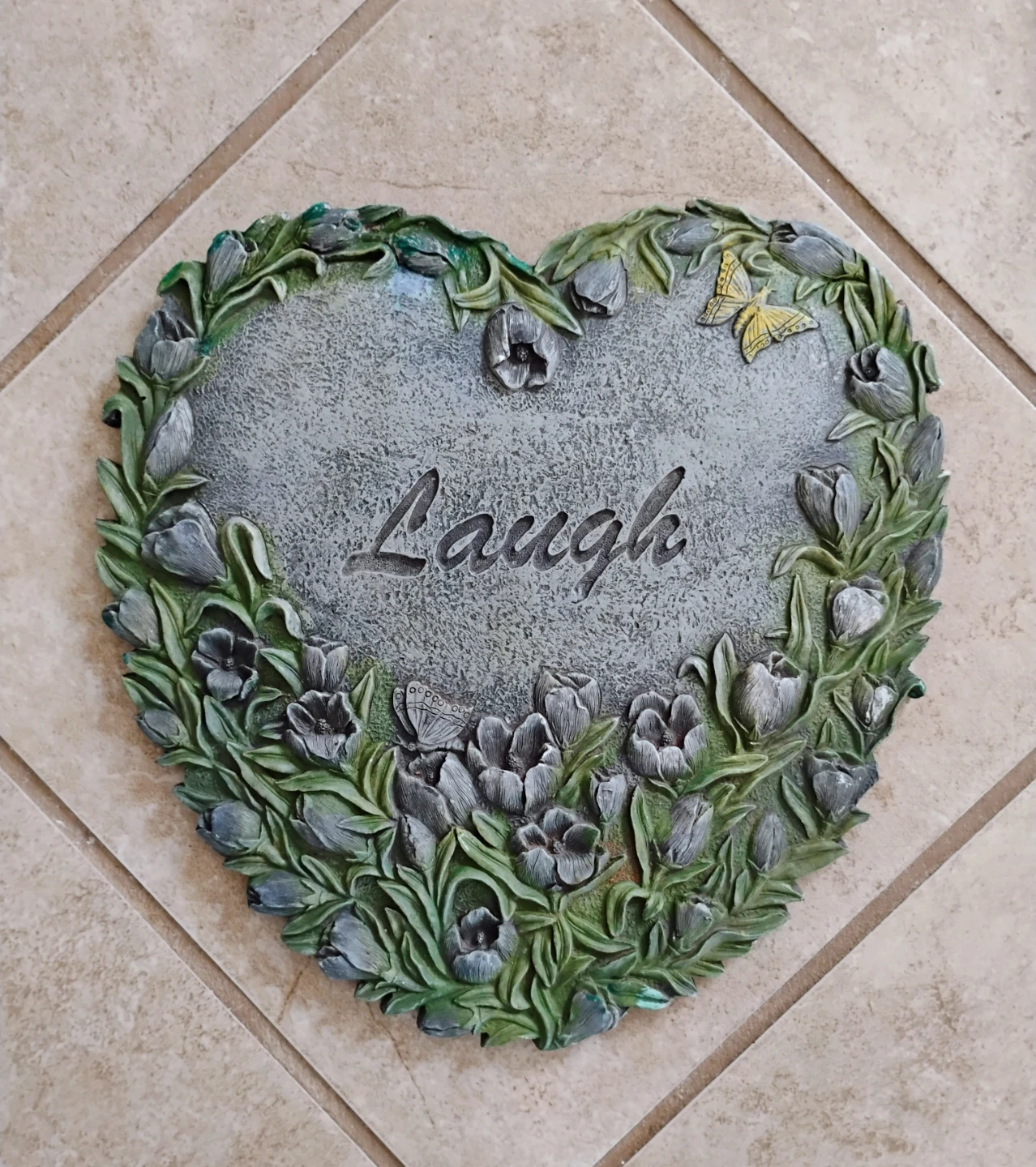 HEART-SHAPED STEPPING STONES (SET OF 3) - photo 4