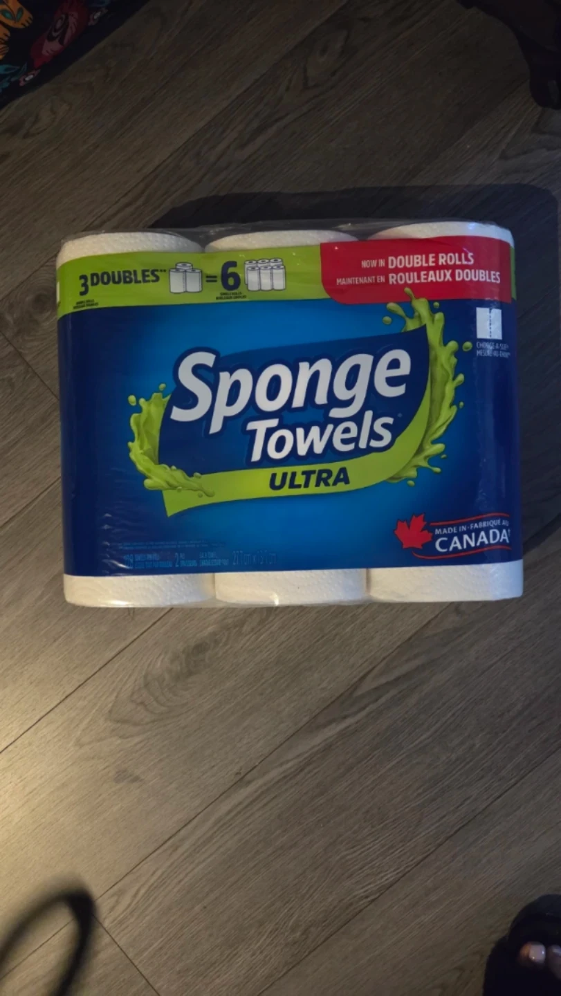 Sponge Towels Ultra 3 Double Rolls