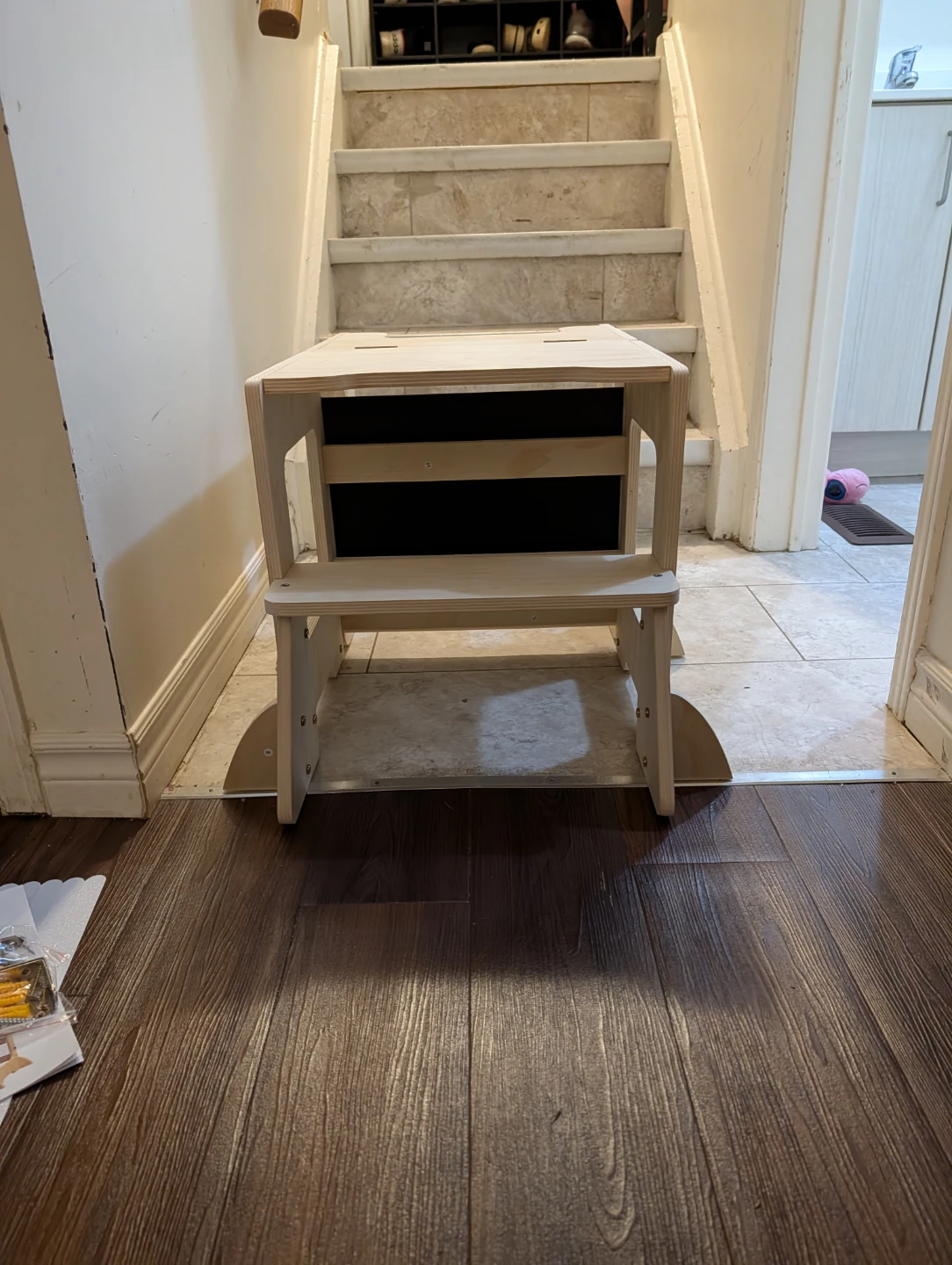 Wooden Kitchen Standing Tower with Chalkboard - photo 5