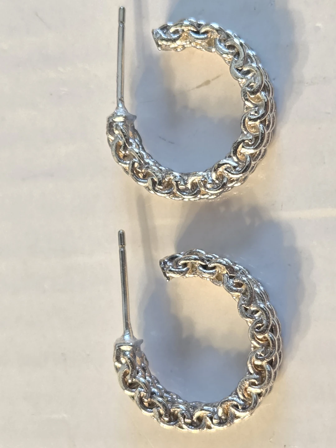 Tiffany & Co Sterling Silver Mesh Hoop Earrings - photo 5