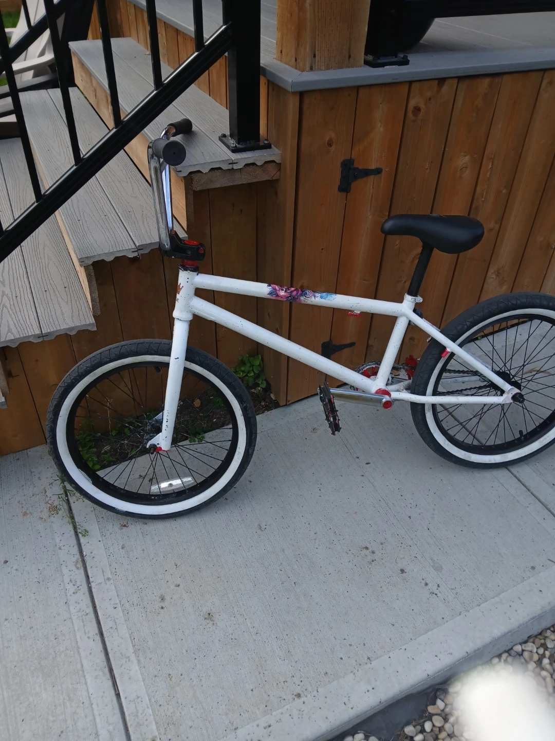 White BMX Bike custom premuim - photo 2